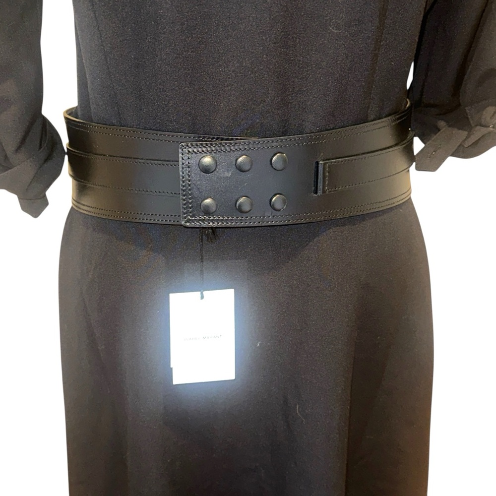 Isabel Marant Mosy Belt black leather size 90/36 inches - Picture 3 of 7